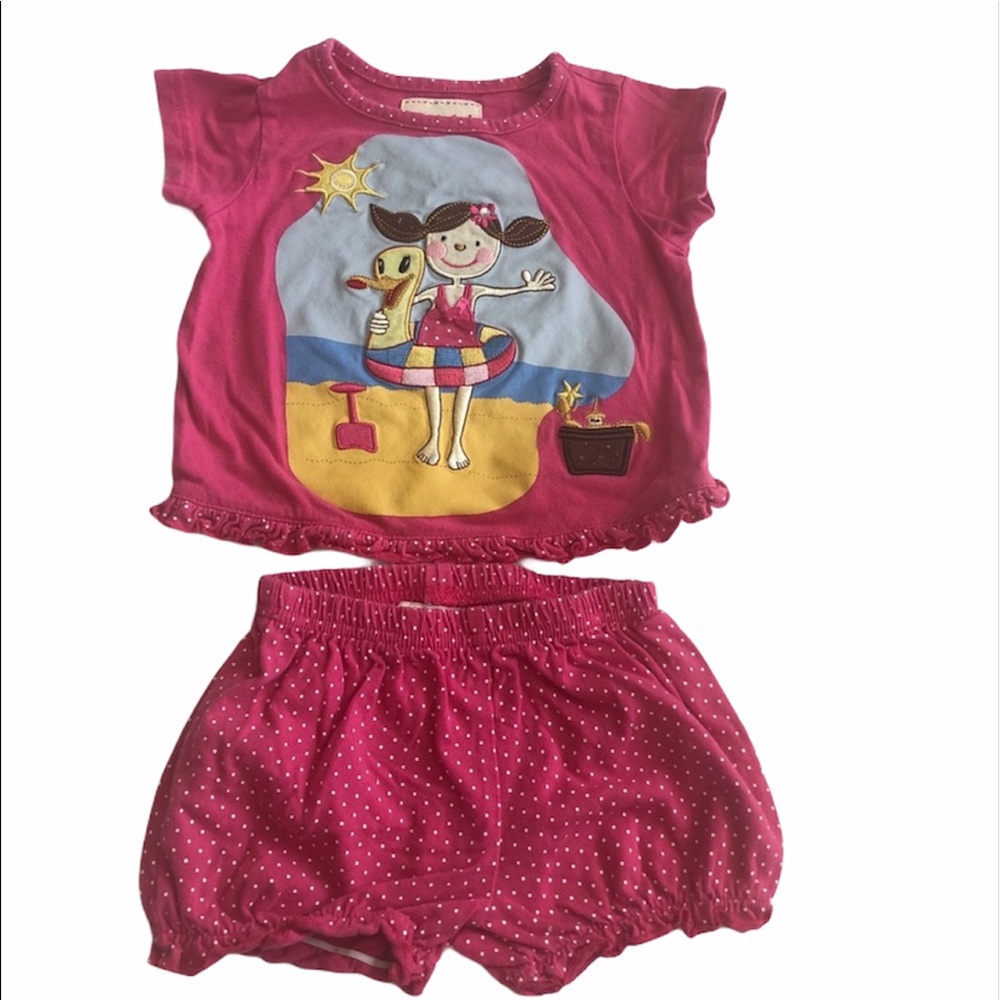 toffee apple beach short set